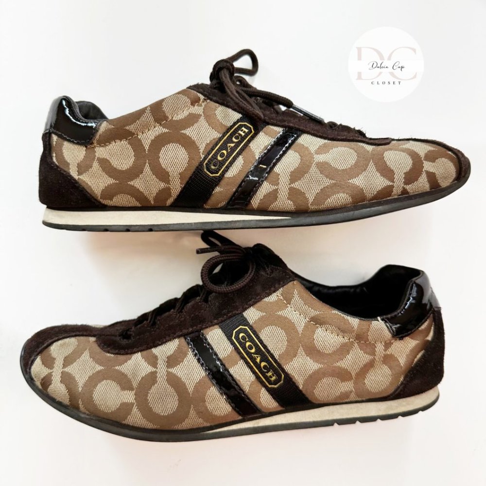COACH KATHLEEN Brown Classic Women’s Sneakers Size 8M